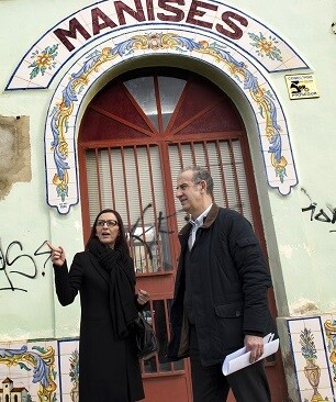 Mª Josep Amigó en su visita a Manises. (Foto-Abulaila).