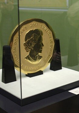 La moneda expuesta en el Berlin Museo Bode.
