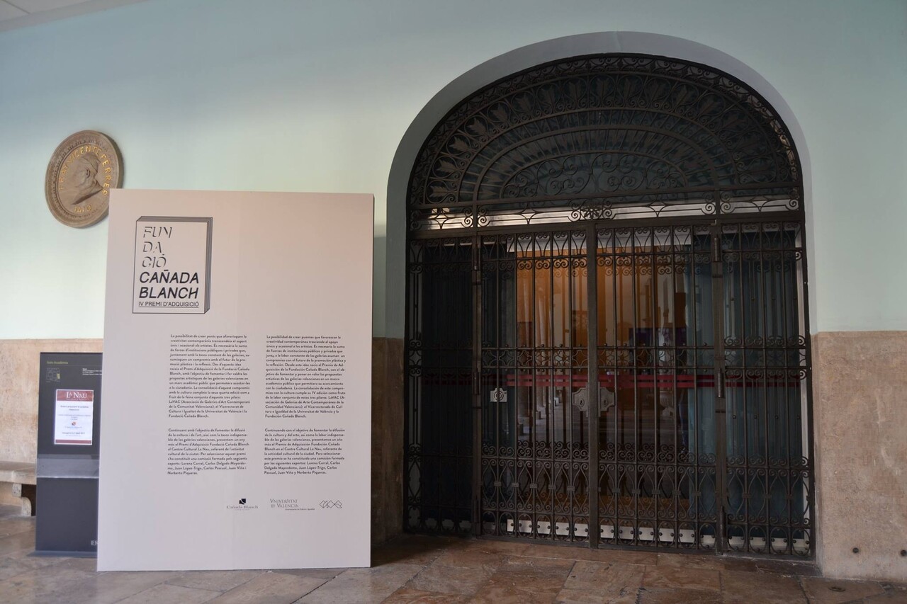 Icky Uslé, de la galeria Espai Tactel, s'alça amb l'IV premie Adquisició fundació la Canyada Blanch (1)