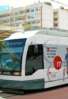 Tranvía de Metrovalencia.