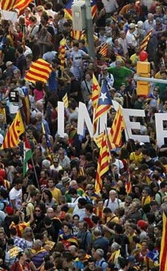 Manifestación proindependentista.
