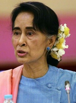 Aung Sann Suu Kyi.