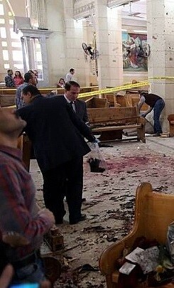 Imagen tras el atentado.