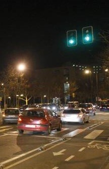 Tráfico en la ciudad.