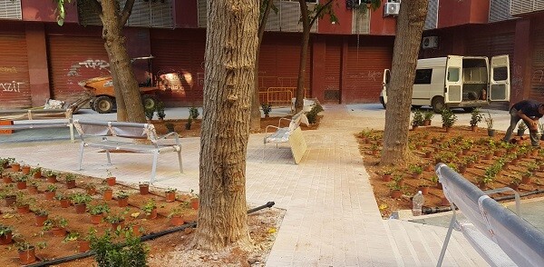 Zona verde en Pepita Samper.
