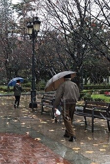 Fuertes lluvias por la borrasca.