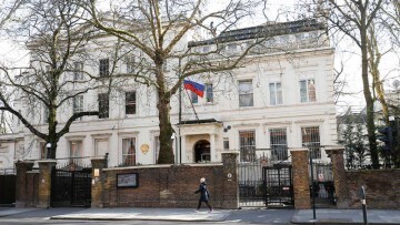 Embajada Rusa en LOndres vacia
