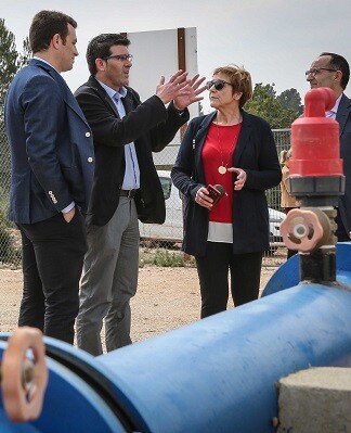 Jorge Rodríguez visitando obras de infraestructuras hidráulicas en la provincia. - copia