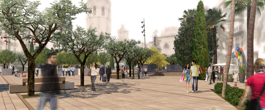Remodelación de la plaza de la Reina Valencia (5)