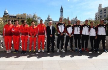 Copa Davis recibida en el Ayuntamiento