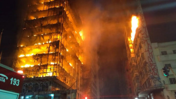 Incendio edificio Brasil
