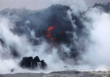 Kilauea llega al mar