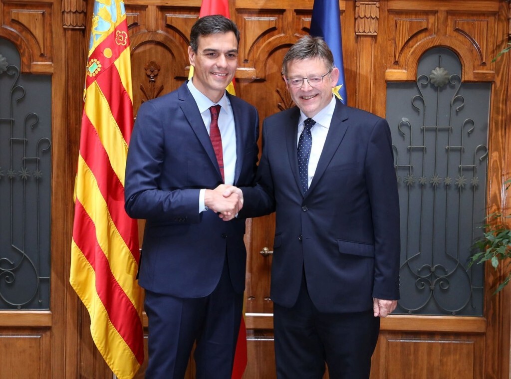 Ximo Puig, ha mantenido una reunión con el presidente del Gobierno, Pedro Sánchez