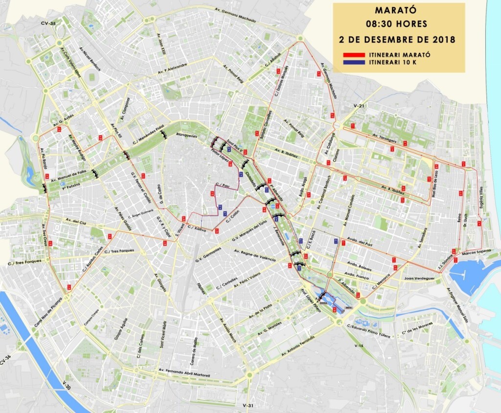 1130 Maratón 2018. Recorregut