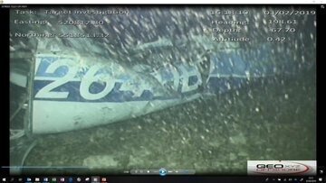 Avioneta encontrada del jugador Sala