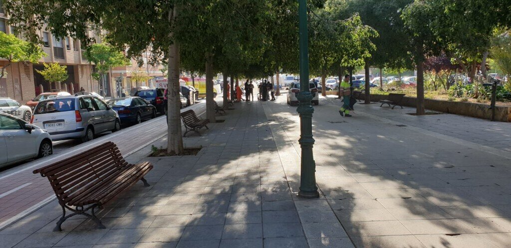 Atropello de una viandante por un ciclista en Valencia (2)