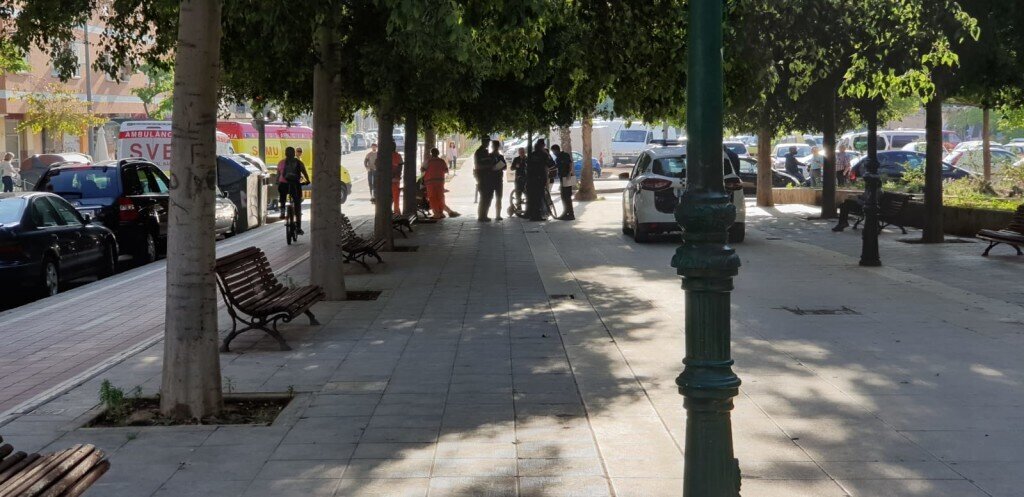 Atropello de una viandante por un ciclista en Valencia (4)