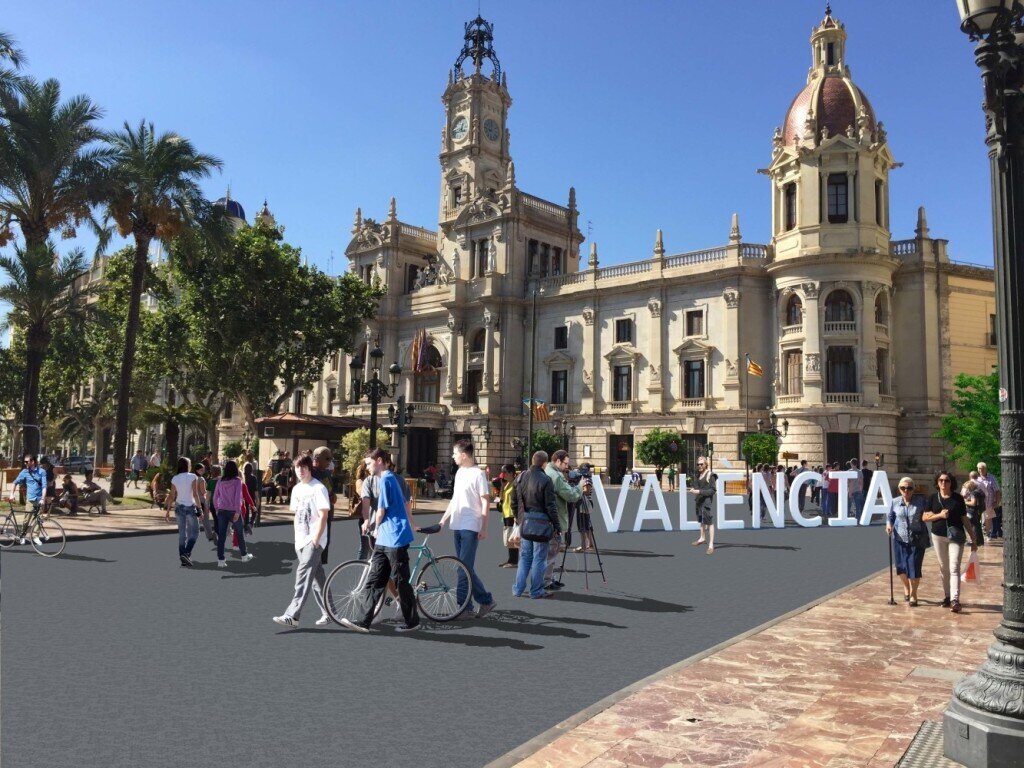 1015 Fotomuntatge. Plaça Ajuntament
