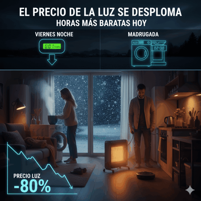 Precio de la luz durante la ola de frío