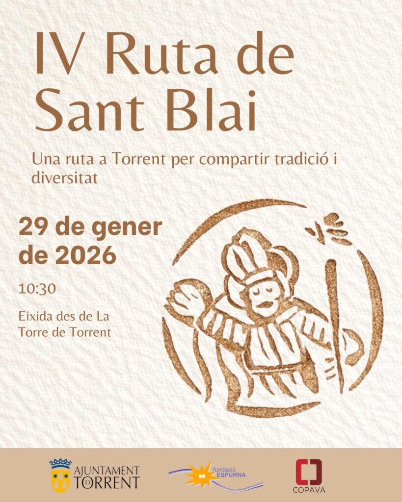 La Fundació Espurna organiza la IV Ruta de Sant Blai en Torrent 2 CARTEL RUTA SAN BLAI