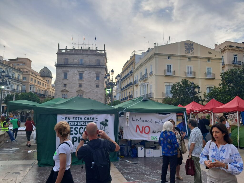protesta educativa en Valencia 2