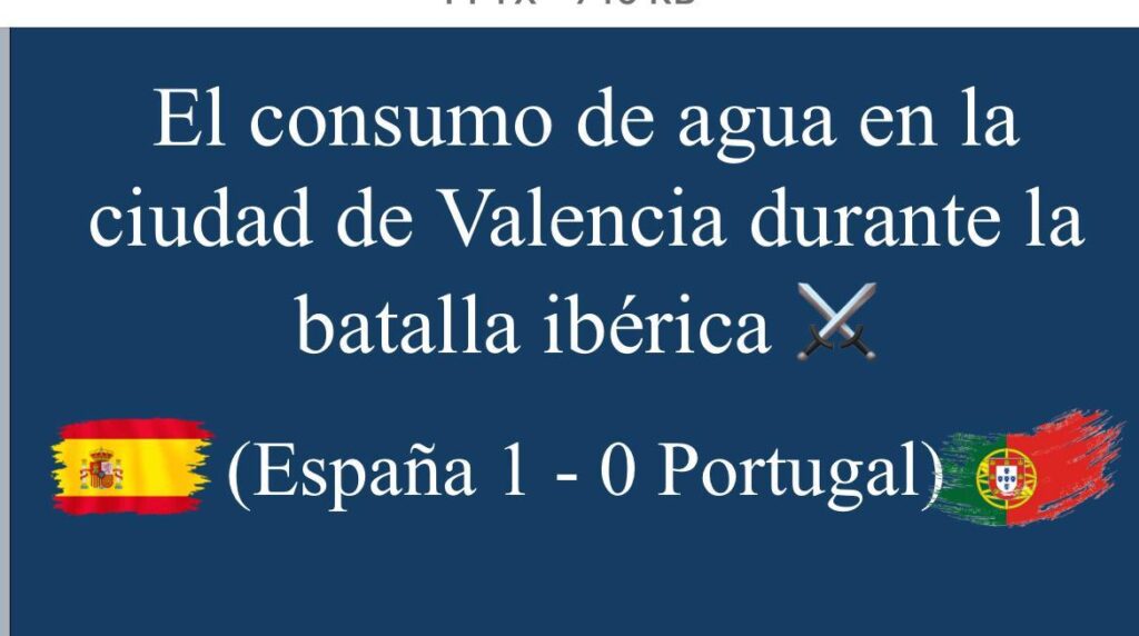 El partido de España y Portugal redujo un 26% el consumo de agua en Valencia durante el encuentro 4 WhatsApp Image 2026 07 07 at 15.42.25
