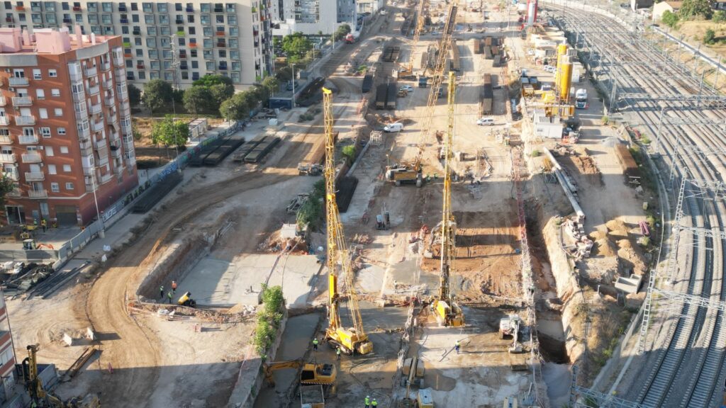 El Canal de Acceso transforma la entrada ferroviaria a Valencia: así avanzan las obras del futuro túnel 9 Miniatura aerea Canal de Acceso Aerea